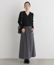 CICA&UVカット加工Vネックリブカーディガン