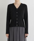 CICA&UVカット加工Vネックリブカーディガン