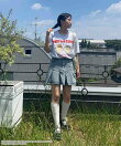 ○トムとジェリー 刺繍Tシャツ 【TOM and JERRY】(アクリルキーホルダー付き )