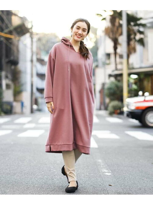 Eur3 大きいサイズ 洗える ロングパーカーワンピース Rakuten Fashion 楽天ファッション 旧楽天ブランドアベニュー Cf0012