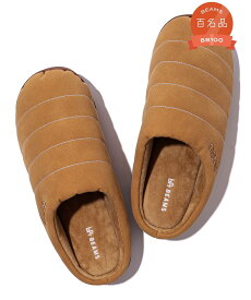 bPr BEAMS 【ビームスの百名品】【別注】SUBU / フェイク ヌバック サンダル 25AW スリッパ ルームシューズ 上履き キャンプ ビームス メン シューズ・靴 サンダル ブラック【送料無料】