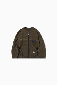 and wander sweat cardigan �A���h�����_�[ �g�b�v�X �J�b�g�\�[�ET�V���c �J�[�L�O���[�� �O���[ �u���b�N�y���������z