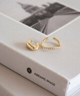 UNITED ARROWS green label relaxing 【WEB限定】2本セット イヤーカフ(キュービックジルコニア) / イヤ…