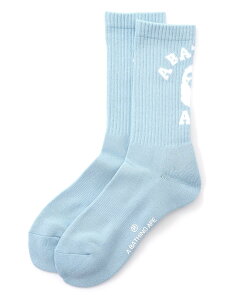 A BATHING APE COLLEGE SOCKS �A �x�C�V���O �G�C�v �C���E���b�O�E�F�A �C�� �u���b�N �z���C�g �u���[