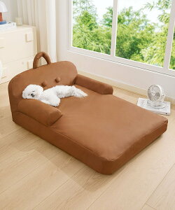 aimoha home aimoha home/ふわふわ防水ペットソファベッド アイモハ ペット用品 ペット用ベッド・マット・クッション ブラウン【送料無料】