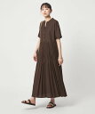 UNITED ARROWS green label relaxing [size SHORT/TALLあり]ワッシャー プリーツ ショートスリーブ ワンピース ユナイ…