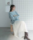 カシミヤシルクブレンドボートネックニット