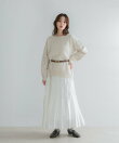 カシミヤシルクブレンドボートネックニット