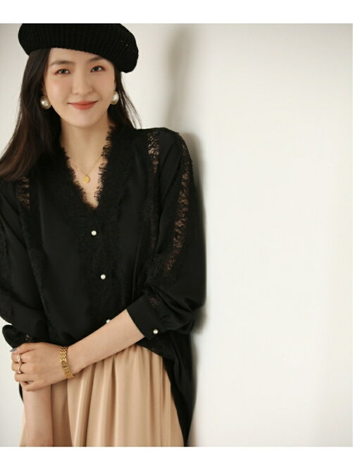 Saison De Papillon レース切り替えシフォンブラウス Rakuten Fashion 楽天ファッション 旧楽天 ブランドアベニュー Bj9015