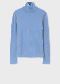 【SALE／30%OFF】PS Paul Smith ウィメンズ コントラストカラー リブタートルニット ポール・スミス トップス ニット ベージュ ネイビー【送料無料】