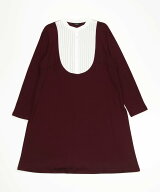 【SALE／70%OFF】TABASA ポンチ*ローン切替ヨークチュニック タバサ ワンピース・ドレス チュニック レッ…
