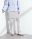 レイヤードニットパンツ