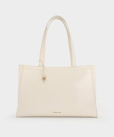 【SALE／50%OFF】CHARLES & KEITH Augustine オーガスチン ダブルハンドルトートバッグ チャールズアンドキース バッグ トートバッグ【送料無料】