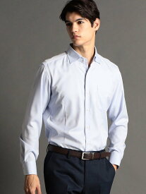 MONSIEUR NICOLE COOLMAXスーパードライ マイクロドビー ドレスシャツ ニコル トップス シャツ・ブラウス ホワイト ブルー【送料無料】