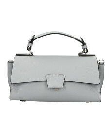 INTER-CHAUSSURES SELECT 【LORISTELLA】レザーハンドルフラップバッグ インターショシュール バッグ ハンドバッグ ブルー ブラウン【送料無料】