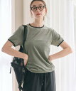 BEAUTY&YOUTH UNITED ARROWS シアーベロア リンガー Tシャツ ビューティー＆ユース　ユナイテッドアローズ トップス カットソー・Tシャツ グレー ホワイト【送料無料】