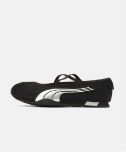 HERRINGBONE PUMA WOMENS H-STREET BALLET 407820-03 �w�����{�[�� �V���[�Y�E�C �X�j�[�J�[ �u���b�N�y���������z