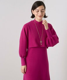 【SALE／40%OFF】ANAYI メリノウールアンサンブルニット ワンピース アナイ ワンピース・ドレス ワンピース ピンク ホワイト ベージュ グリーン グレー【送料無料】