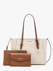 【SALE／65%OFF】MICHAEL KORS CHARLOTTE 3 IN 1 トート ラージ マイケル・コース バッグ トートバッグ ホワイト【送料無料】