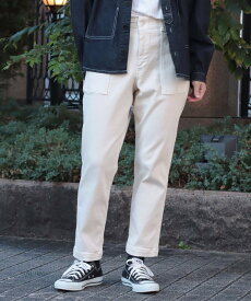 【SALE／35%OFF】D.M.G. ISKO PROTOTYPE SATEEN RFD レグレットベイカーパンツ ドミンゴ パンツ その他のパンツ ホワイト グリーン【送料無料】