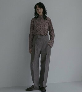 �ySALE�^40%OFF�zLE CIEL BLEU �`�F�b�N�^�b�N�p���c / Check Tuck Pants ���V�F���u���[ �p���c ���̑��̃p���c �u���[�y���������z