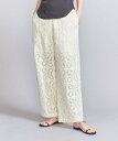 【SALE／30%OFF】BEAUTY&YOUTH UNITED ARROWS コットンナイロン レースパンツ ビューティー＆ユース　ユナイテッドアローズ パンツ その他のパンツ ホワイト グレー【送料無料】