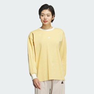 【SALE/30%OFF】adidas 【公式】アディダス adidas ワーディング ルーズフィット シングルジャージー 長袖Tシャツ アディダス トップス カットソー・Tシャツ ベージュ