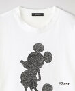 【ミッキーマウス / LOVELESS限定】プリントTシャツ(フロントシルエットスタイル)