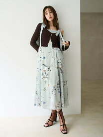 【SALE／50%OFF】FRAY I.D 【限定カラー・00サイズ】リボンディテールフローラルワンピース フレイ アイディー ワンピース・ドレス ワンピース【送料無料】