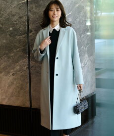 【SALE／30%OFF】23区 L 【WEB&一部店舗限定】ウールモッサ チェスターコート ニジュウサンク ジャケット・アウター チェスターコート ピンク【送料無料】