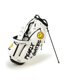 PEARLY GATES NICO合皮スタンド式キャディバッグ (46インチ対応) (UNISEX) パーリーゲイツ スポーツ・アウトドア用品 ゴルフグッズ ホワイト ピンク【送料無料】