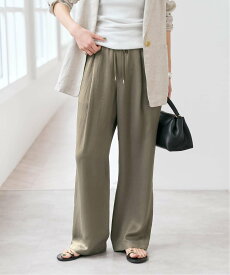 Spick & Span 《新色有り / 追加予約》ワッシャーサテンイージーパンツ スピックアンドスパン パンツ その他のパンツ カーキグリーン グレー ベージュ【送料無料】