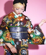 【SALE／15%OFF】Nico@ntique ニコアンティーク 単衣着物 コズミックCAT ウタタネ 着物・浴衣・和装小物 …