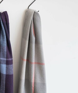 【SALE/37%OFF】LAKOLE アソートチェックマフラー ラコレ ファッション雑貨 マフラー・ストール・ネックウォーマー パープル グレー ホワイト オレンジ ブルー カーキグリーン ブラック