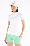 【SALE／60%OFF】New Balance Golf Nオプティカルチェック柄 半袖 モックネック プルオーバー (WOMENS WO…