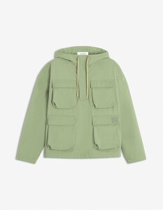 �ySALE�^50%OFF�zMaison Kitsune Maison Kitsune/(M)�y�����zMaison Kitsune HOODED POPOVER JACKET ���]�� �L�c�l �A�[�J�C�u�X �W���P�b�g�E�A�E�^�[ �}�E���e���p�[�J�[ �O���[���y���������z