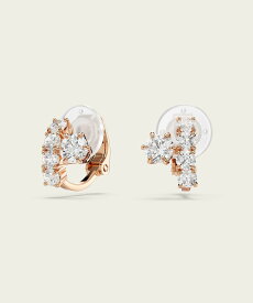 SWAROVSKI 【公式】【スワロフスキー】Matrix クリップイヤリング, ラウンドカット スワロフスキー アクセサリー・腕時計 イヤリング・イヤーカフ ホワイト【送料無料】