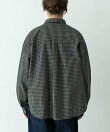 サンドウォッシュチェックレギュラーシャツ