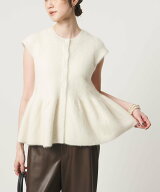 UNITED ARROWS フォックスカシミヤ キャップスリーブ ペプラム ベスト ユナイテッドアローズ トップス ニ…