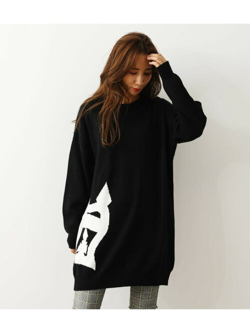 Rodeo Crowns Wide Bowl ロゴインターシャニットワンピース Rakuten Fashion 楽天ファッション 旧楽天ブランドアベニュー Ca1019