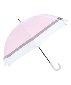 estaa estaa/(W)日傘 長傘 グログランテープフリル ムーンバット ファッション雑貨 傘・長傘 ネイビー ピンク ホワイト