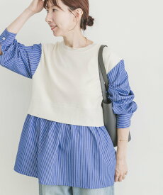 【SALE／50%OFF】URBAN RESEARCH ITEMS ドッキングニットプルオーバー アーバンリサーチアイテムズ トップス ニット ホワイト グレー ネイビー