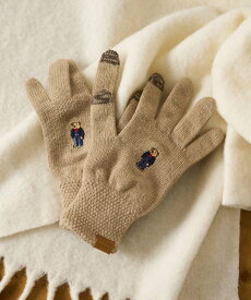 UNITED ARROWS green label relaxing 【別注】＜INFIELDER DESIGN＞ベアー グローブ 手袋 タッチパネル対応 ユナイテッドアローズ グリーンレーベルリラクシング ファッション雑貨 手袋 ベージュ ブルー グレー ホワイト【送料無料】