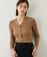 ROPE' 【J'aDoRe・店舗限定サイズ】ワイドリブ金ボタンVネックカーディガン ロペ トップス カーディガン …