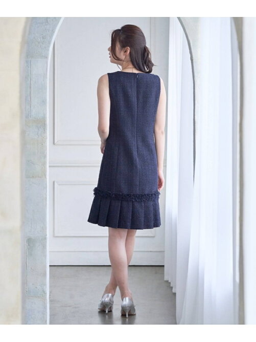 Anayi リボンヤーンツイードaラインワンピース Rakuten Fashion 楽天ファッション 旧楽天ブランドアベニュー Ax70