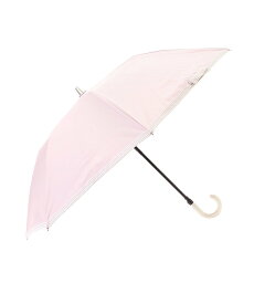 estaa estaa/(W)日傘 折りたたみ傘 ボーダーテープリボン ムーンバット ファッション雑貨 折りたたみ傘 ピンク ホワイト