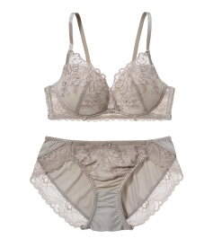 PEACH JOHN 【ノンワイヤー/選べるデザイン】丸胸メイクフラワーレースノンワイヤーブラセット ピーチ・ジョン インナー・ルームウェア ブラ＆ショーツセット ブラック グレー レッド ネイビー ピンク ベージュ