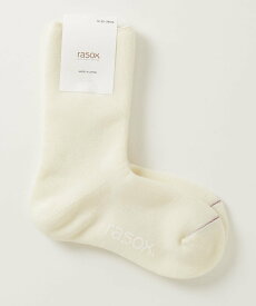 BEAVER RASOX/ラソックス ソフトパイルウール・クルー ビーバー 靴下・レッグウェア 靴下 ネイビー ベージュ グレー