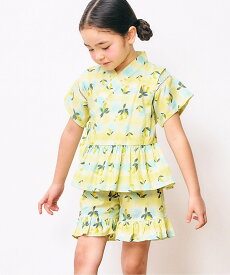 Ampersand 【リンク】バラエティGIRLS甚平 エフオーオンラインストア 着物・浴衣・和装小物 浴衣 ベージュ パープル ブルー イエロー【送料無料】