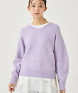 【ヘアリー/上品】スパンコールヤーンふんわりニット
